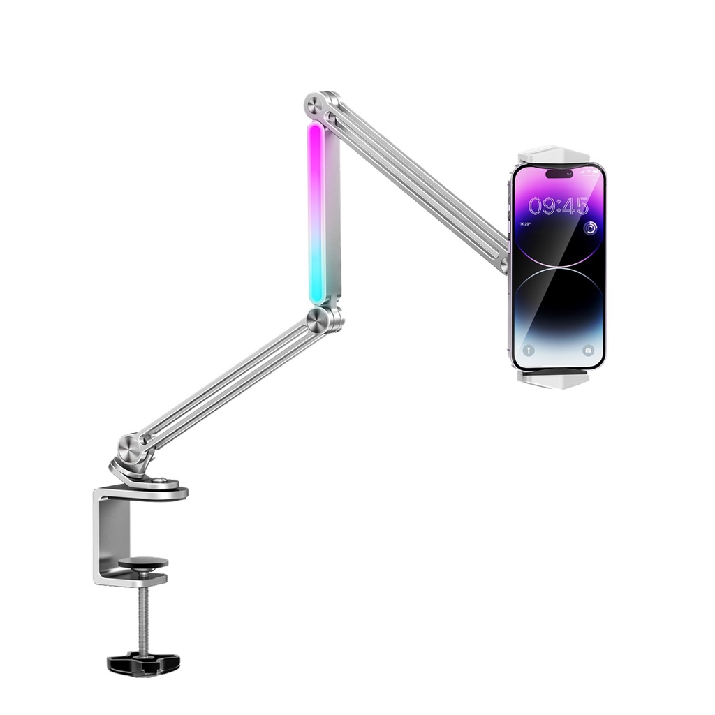 Support de bureau multi-articulé en aluminium – Image 2